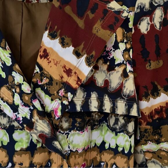 Vertigo Paris Crazy Y2K Trench Coat Rain Jacket Artsy Bohemian Size Medium - Picture 5 of 9